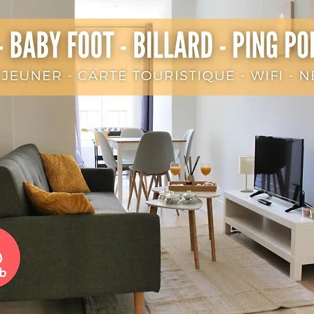 アパート T2 Avec Mini-jeux I Baby-foot I Proche Victoire ボルドー